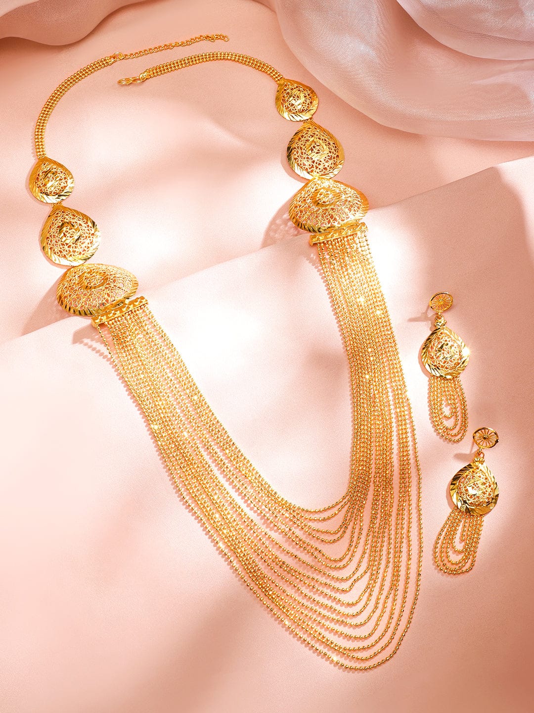 Heritage Queen Gold Plated Necklace Set フリーサイズ