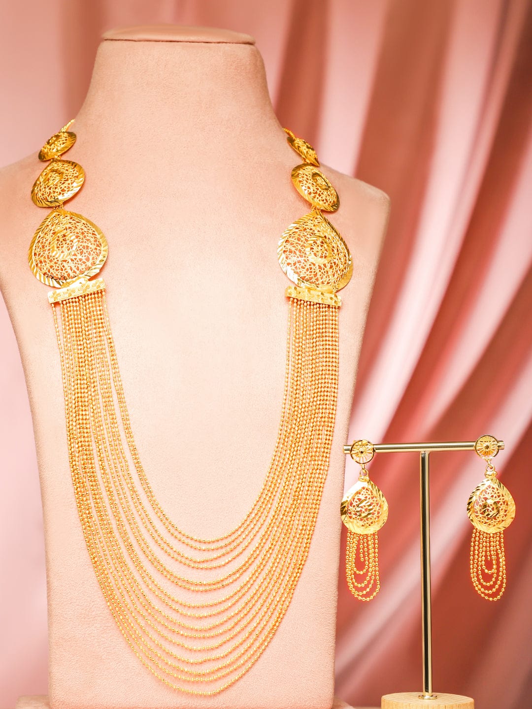 Heritage Queen Gold Plated Necklace Set フリーサイズ