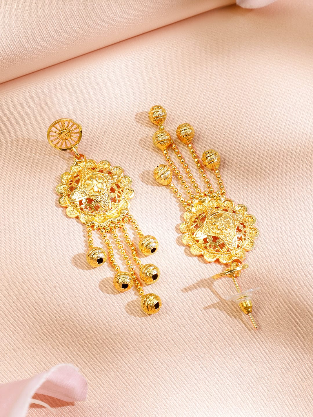 Majestic Palace Golden Necklace Set Gold