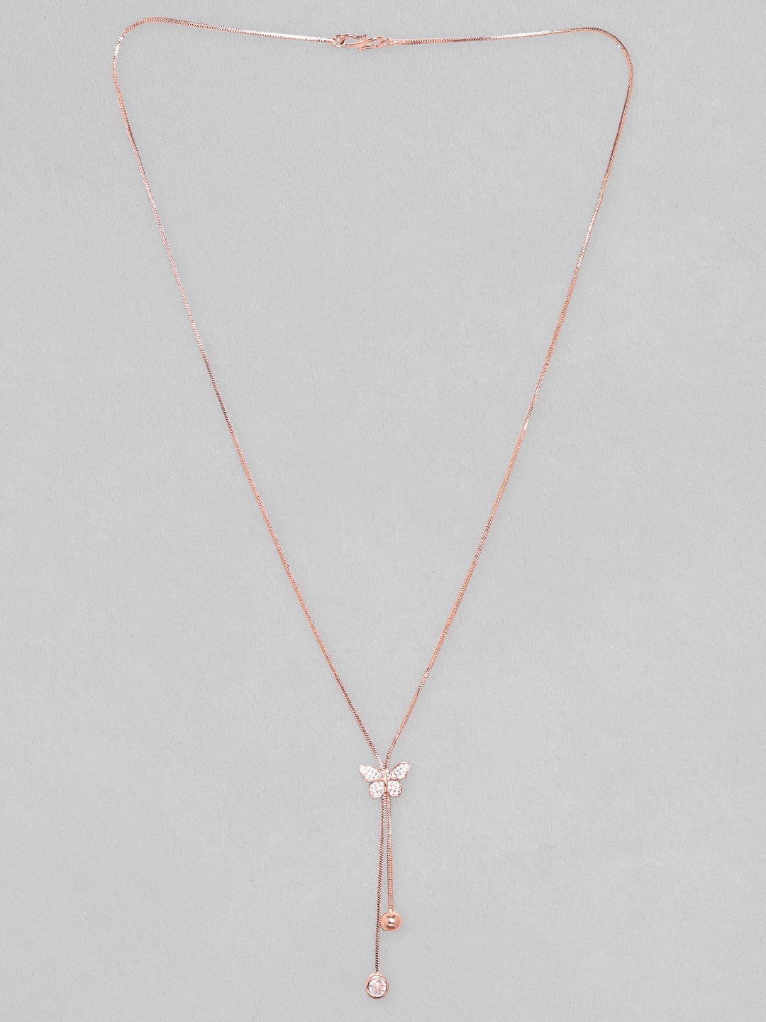 Chic Butterfly Rose Gold Necklace Chain Rose Gold