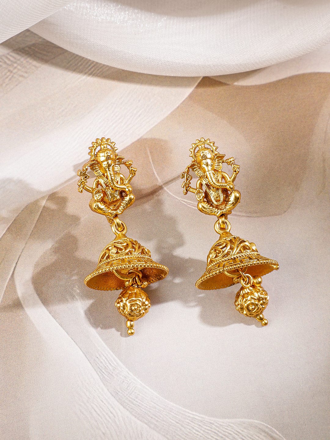 Lord Ganesha Divine Temple Necklace Set フリーサイズ