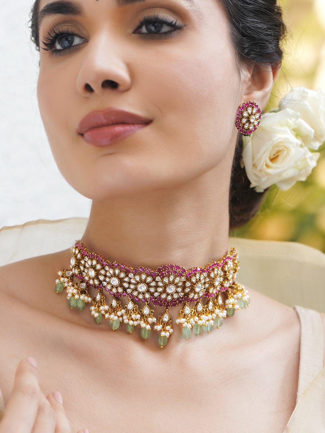 Rose & Mint Shine Necklace Set フリーサイズ