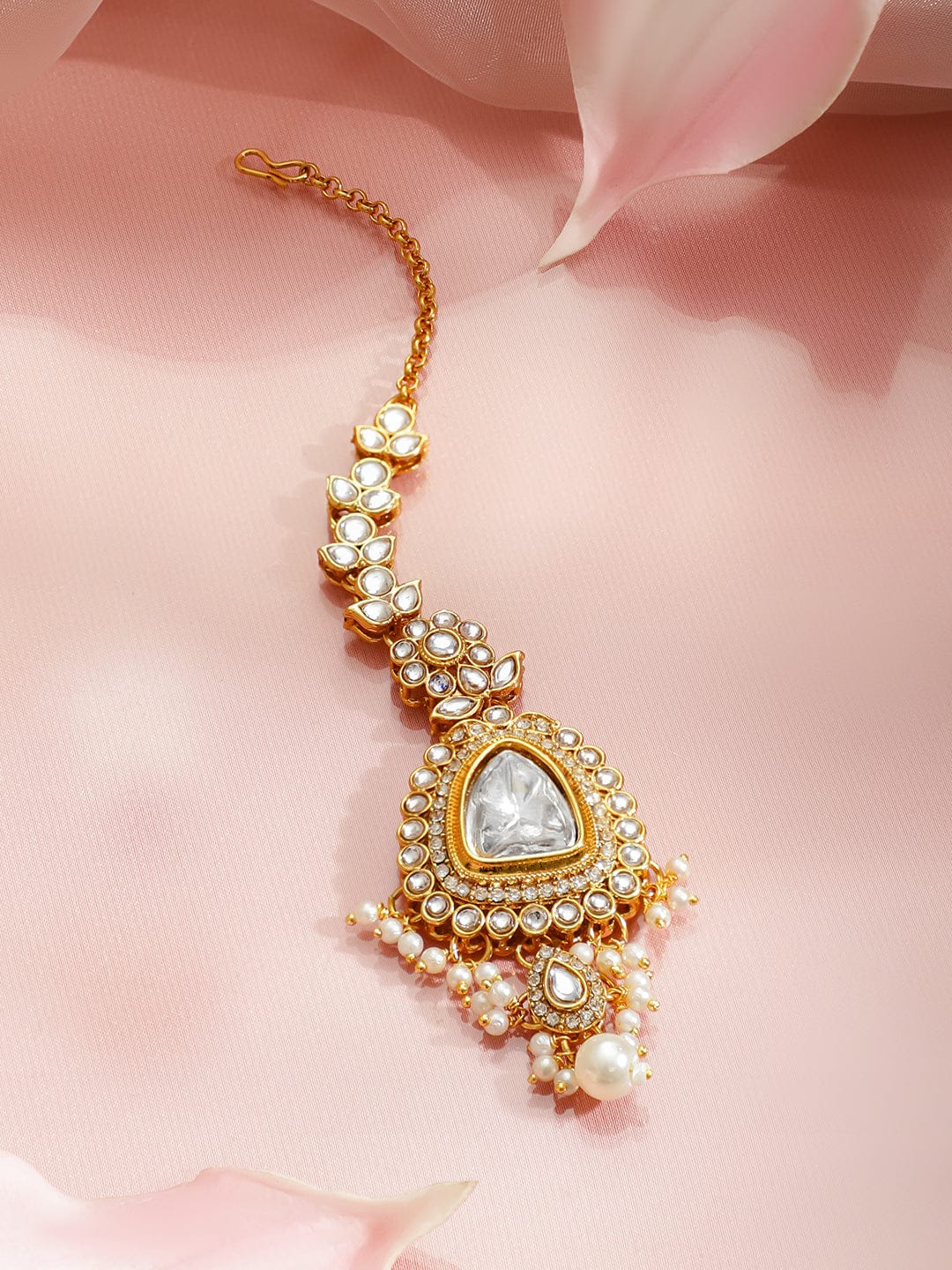 Golden Glow Edit Kundan Necklace Set フリーサイズ