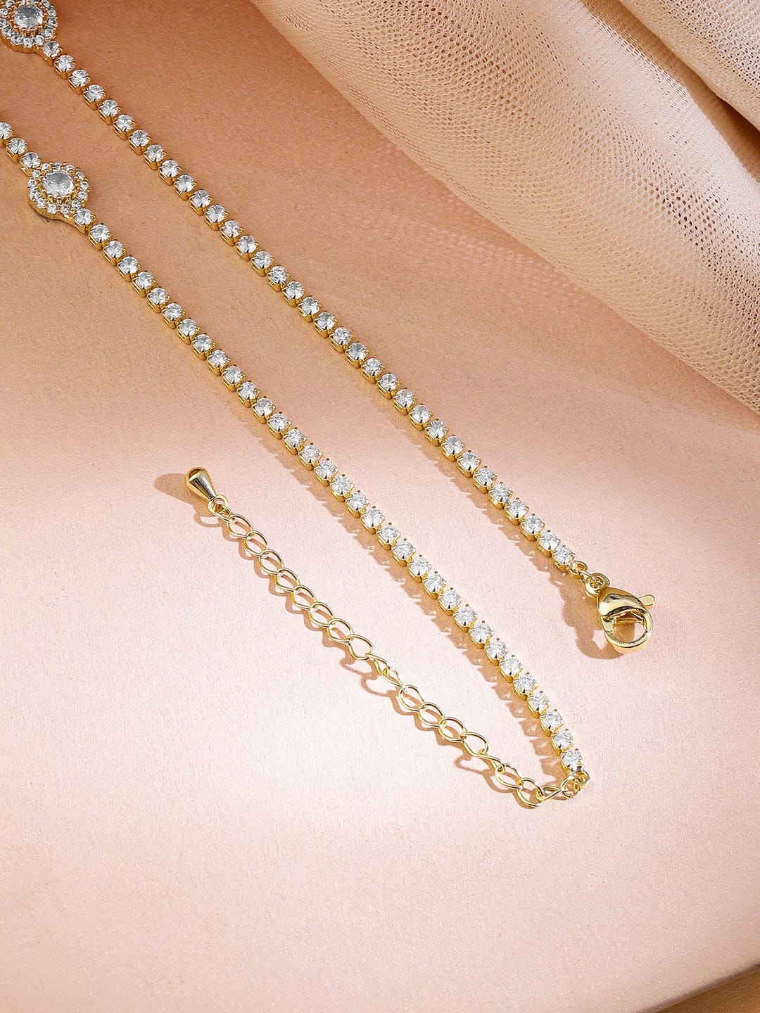 Blooming Stones Adorn Necklace フリーサイズ