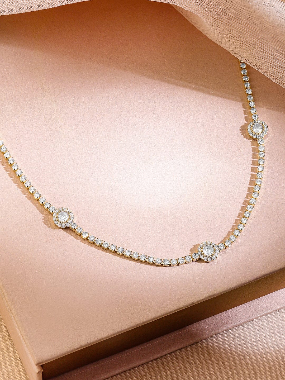 Blooming Stones Adorn Necklace フリーサイズ