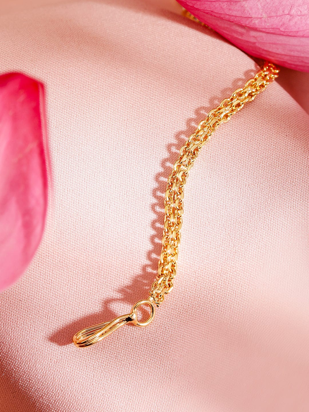 Rubans 22K Gold Plated Cubic Zirconia Studded Maang Tikka Gold