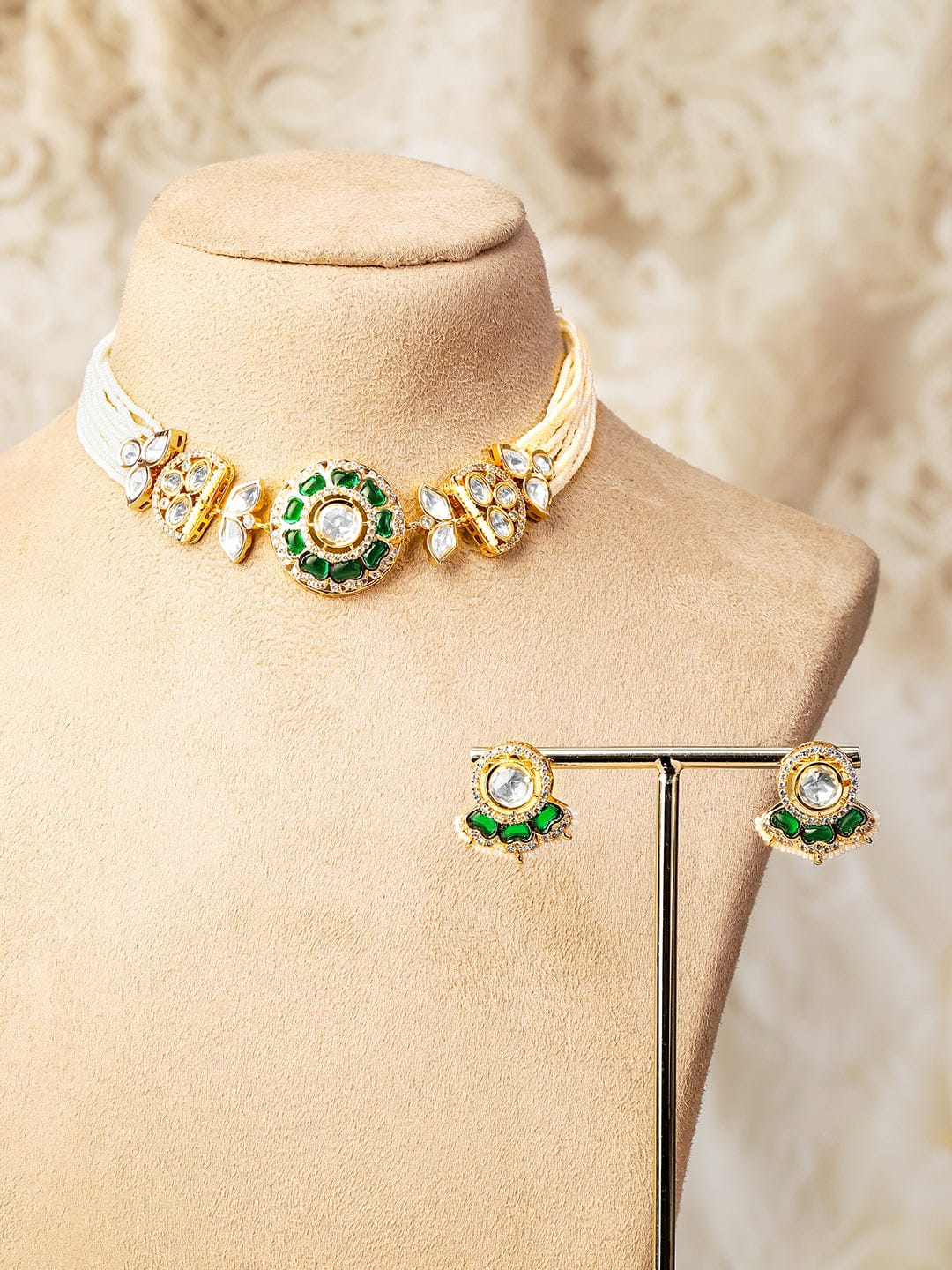 Emerald Edit Kundan Choker Set Design 1
