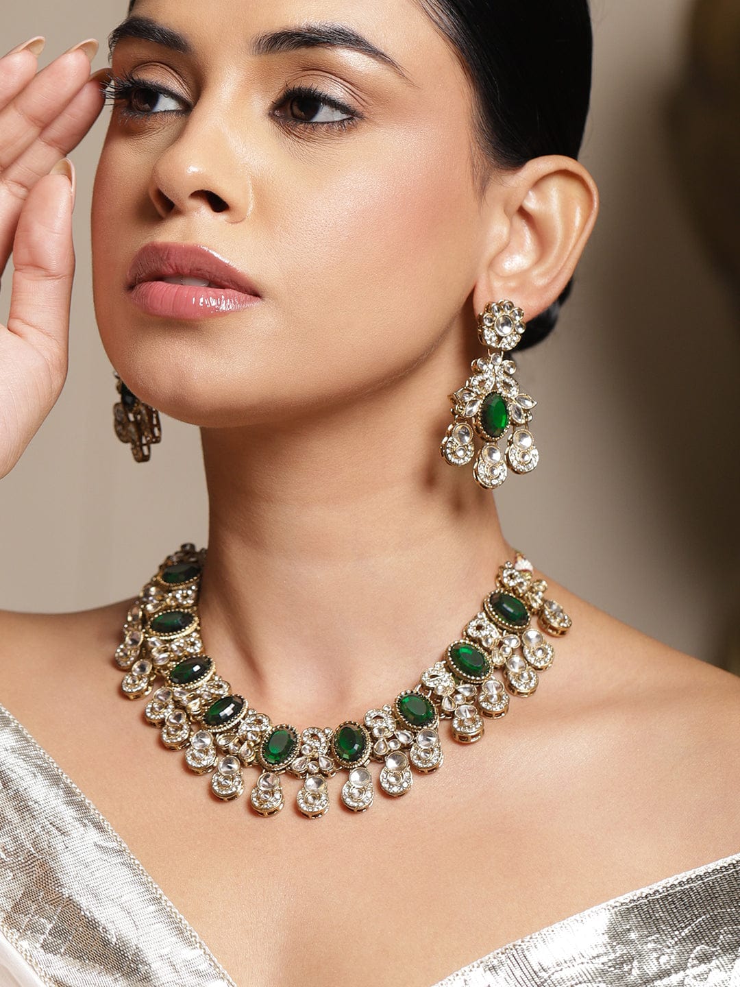 Emerald Tales of Grace Necklace Set フリーサイズ