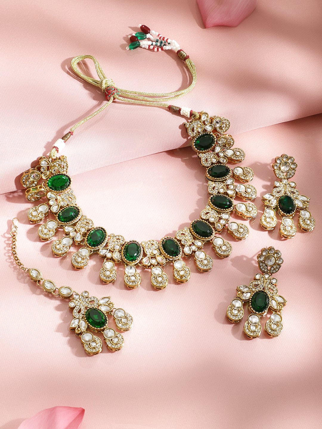 Emerald Tales of Grace Necklace Set フリーサイズ