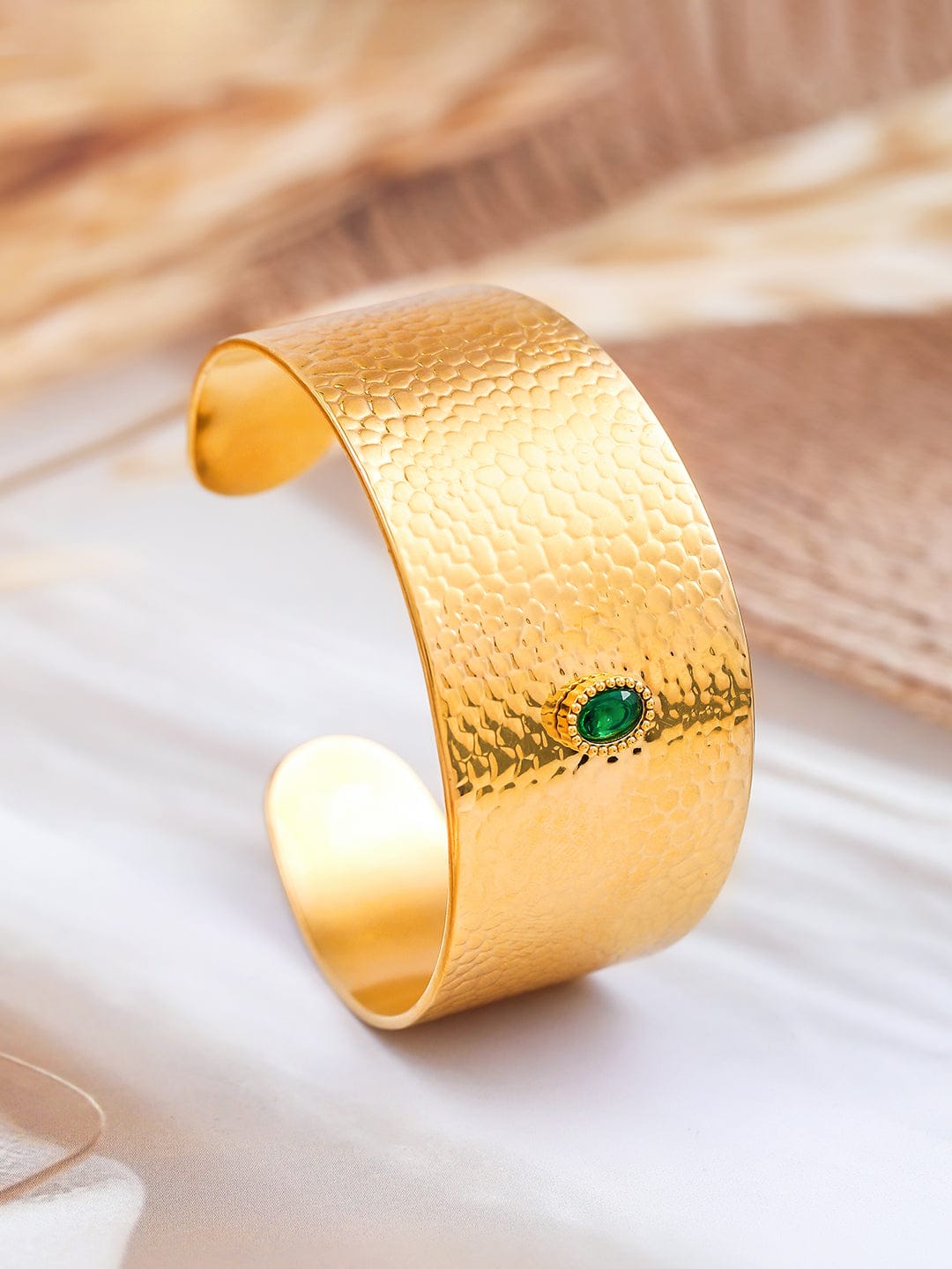 Textured Cuff Bracelet Gold Bracelet Gold