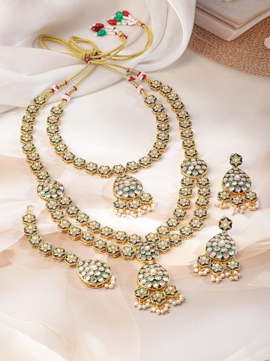 Royal Sketch of Kundan Necklace Set Gold