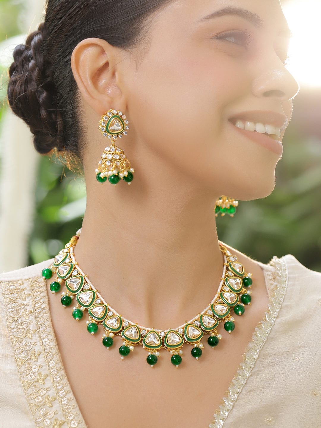 Chic Heritage Green Necklace Set フリーサイズ