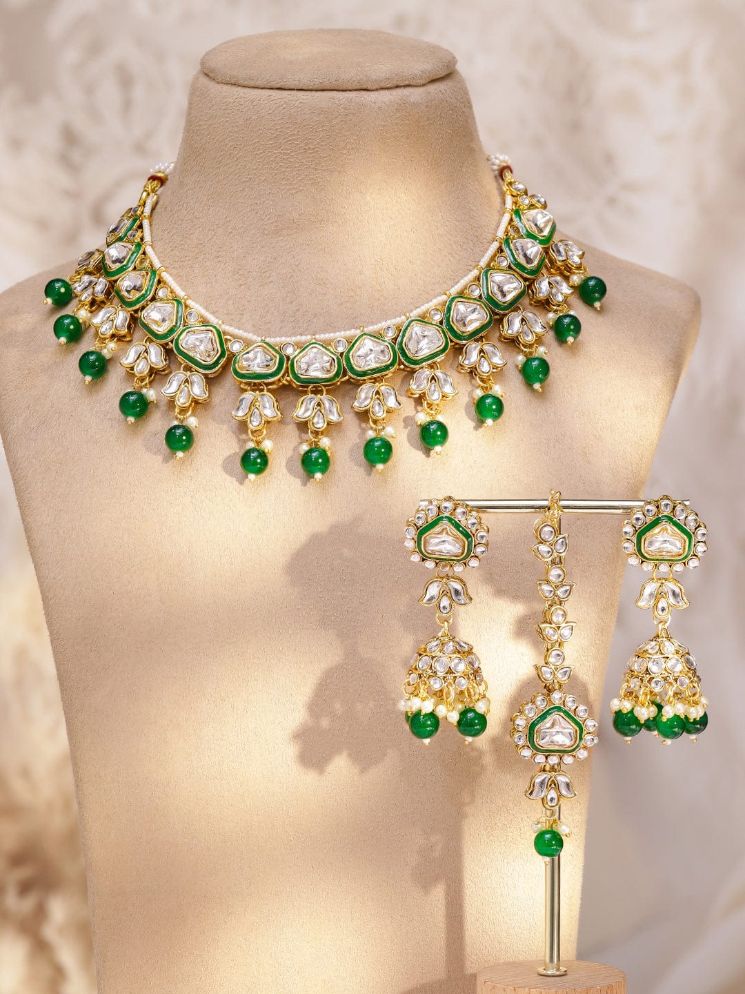 Gem of the Green Dynasty Necklace Set フリーサイズ