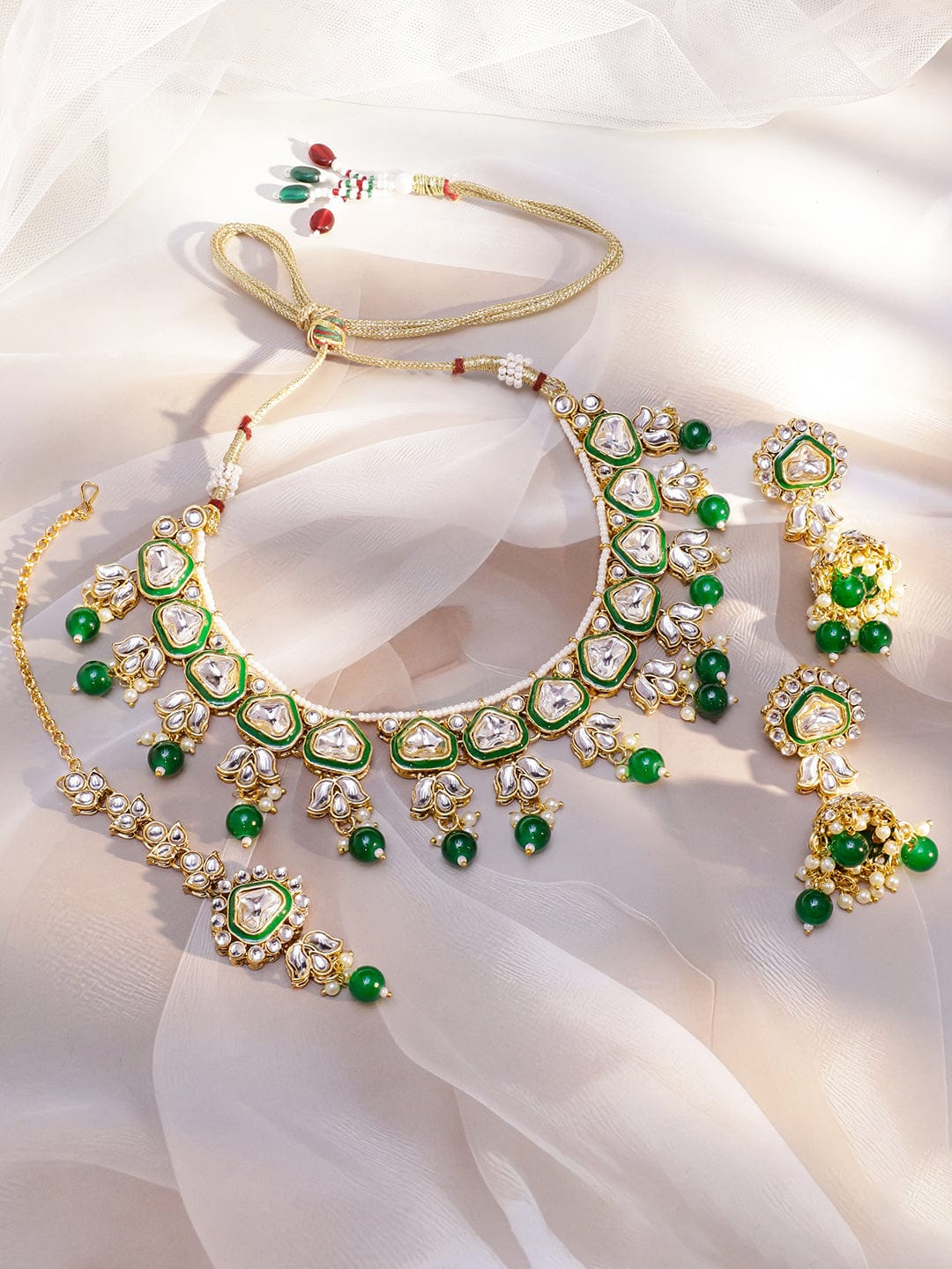 Gem of the Green Dynasty Necklace Set フリーサイズ