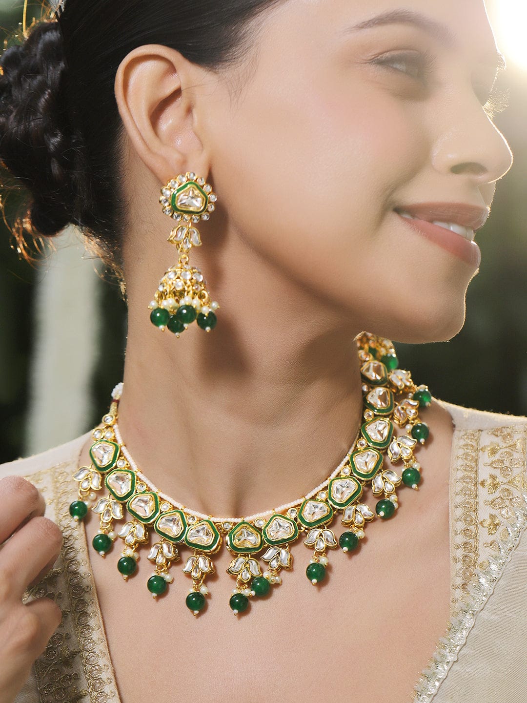 Gem of the Green Dynasty Necklace Set フリーサイズ