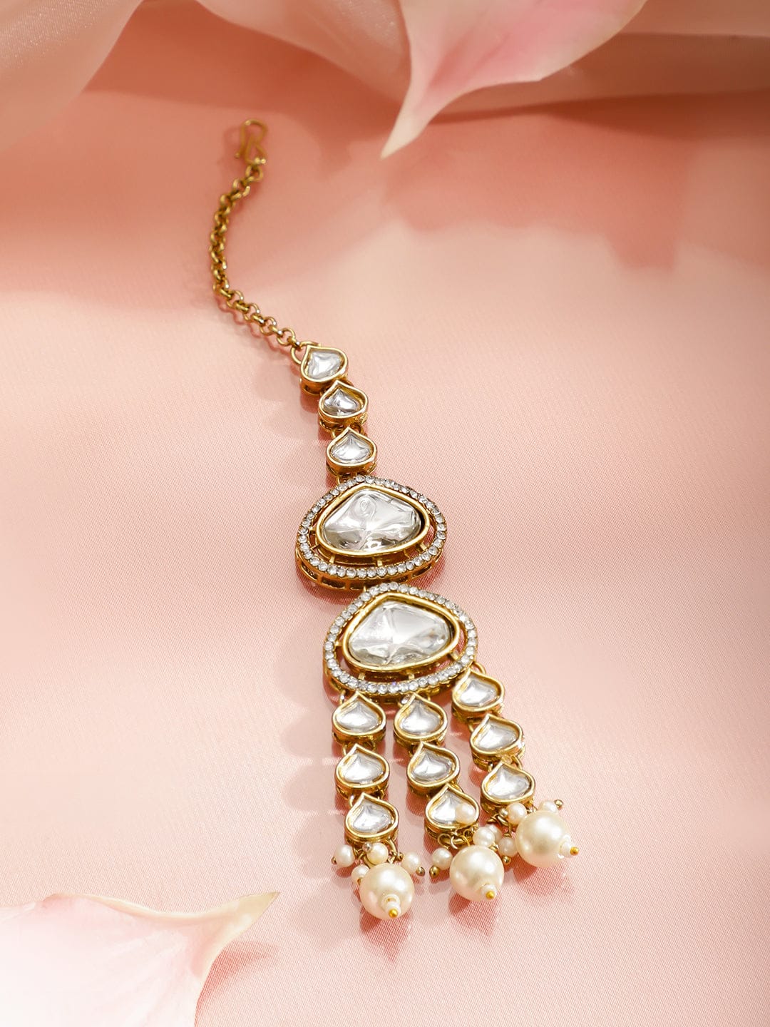 Kundan Polki Majesty Necklace Set フリーサイズ