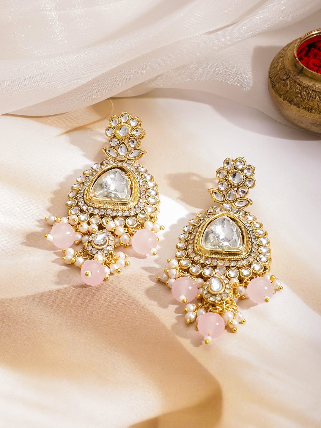 Polki Inspired Kundan Choker Set フリーサイズ