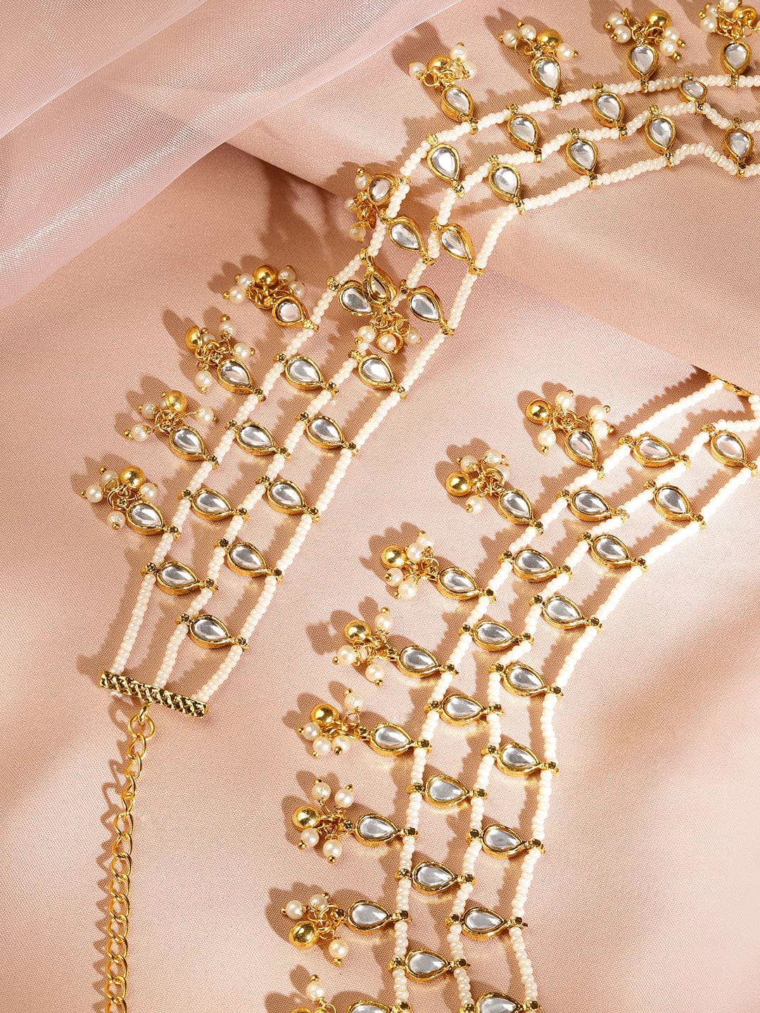 Legacy of Kundan Pearl Kamarbandh Gold