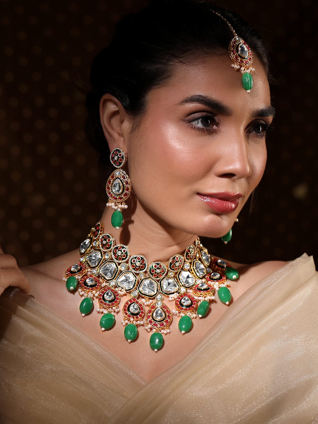Whispers of Royal Bloom Necklace Set フリーサイズ