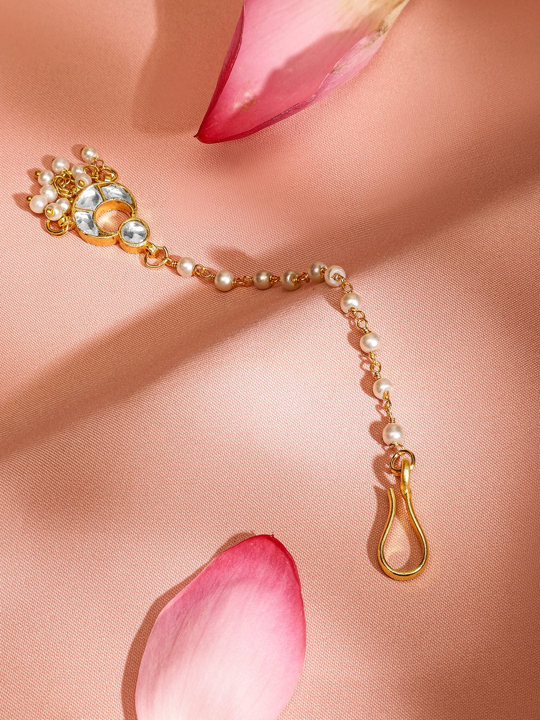 Forehead Star in Kundan Maangtikka Gold
