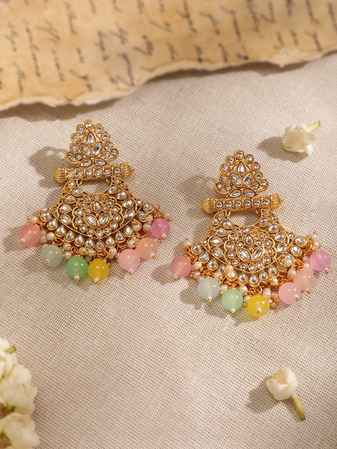 Blossom Aura Multicolour Necklace Set Multicolor