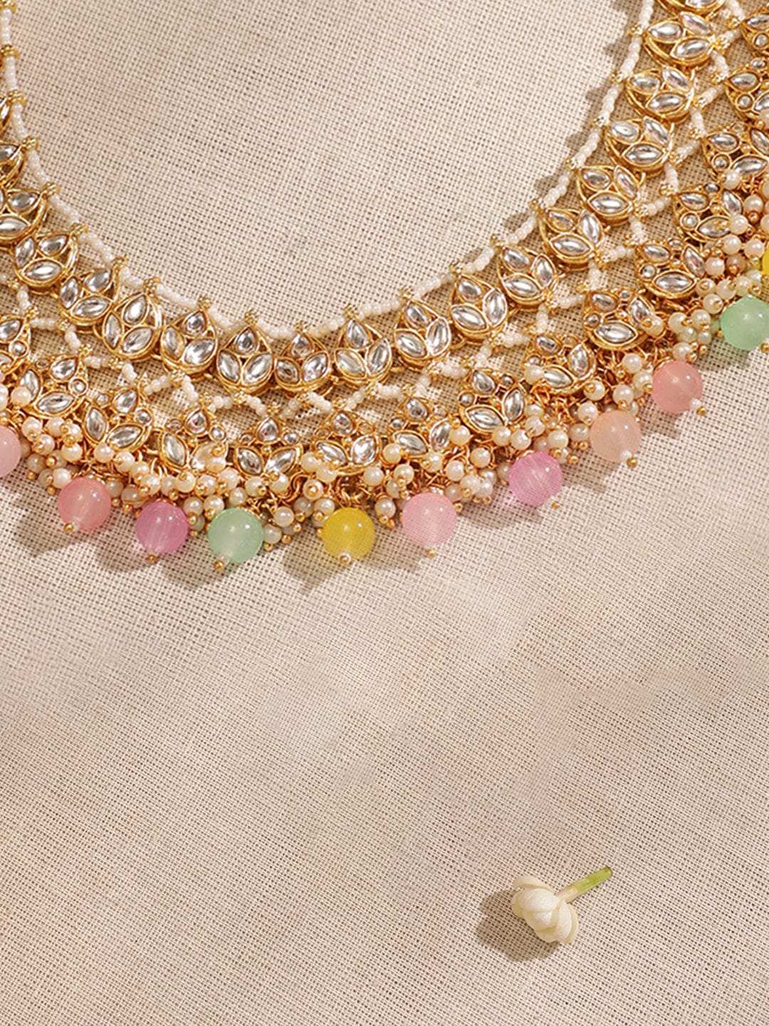 Blossom Aura Multicolour Necklace Set Multicolor