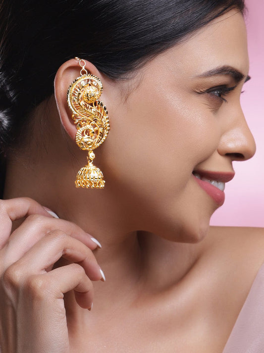 Leaf Filigree Ear-Cuff Jhumka フリーサイズ