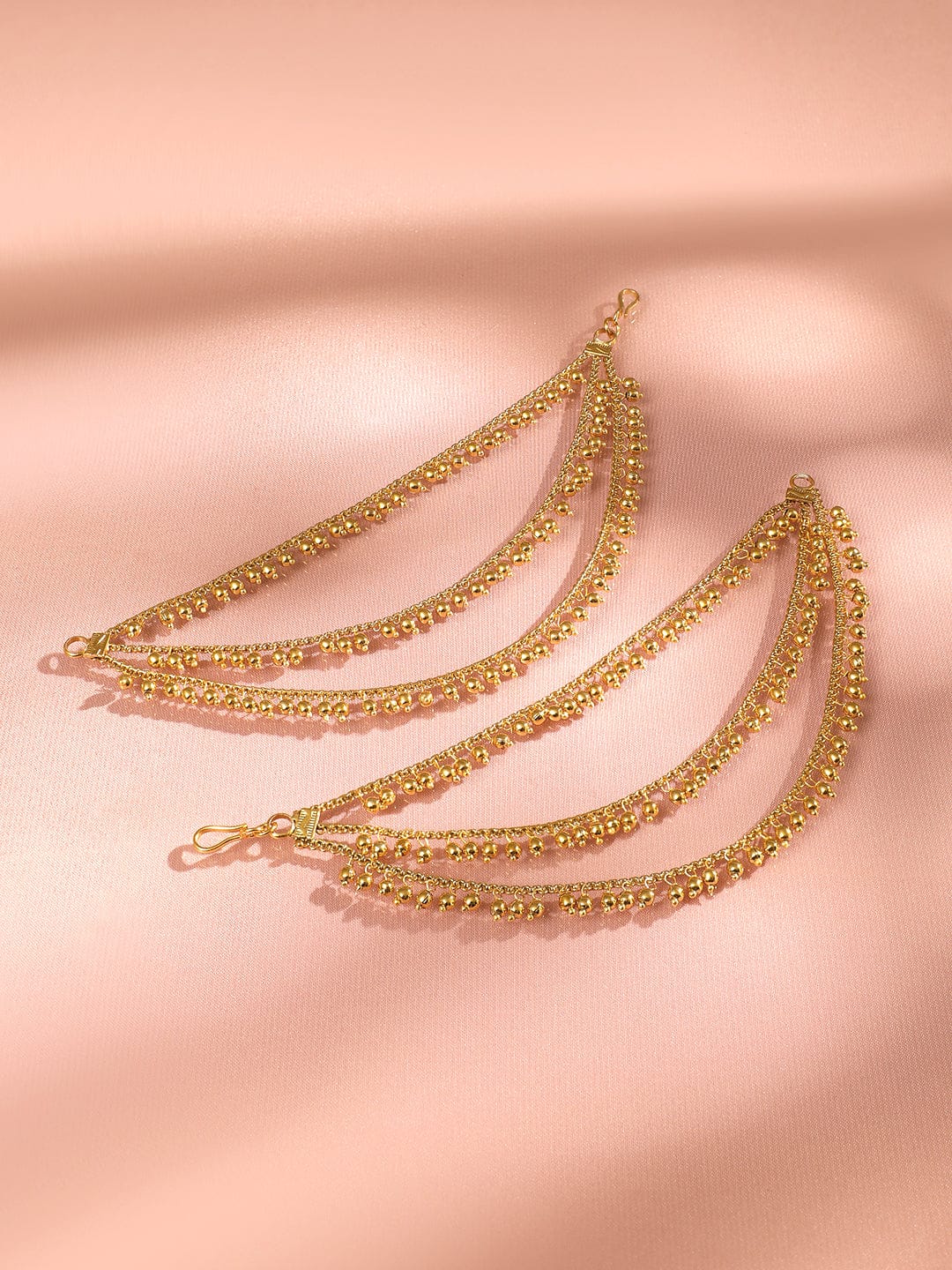 Festive Rhythm Gold Ear Chain Gold