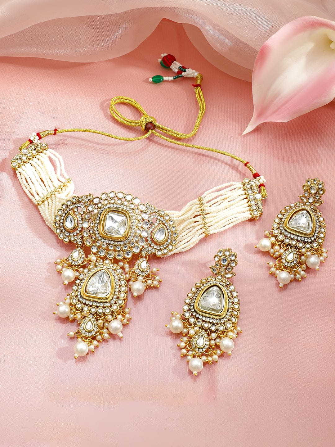 Heritage Bloom Ivory Choker Set フリーサイズ