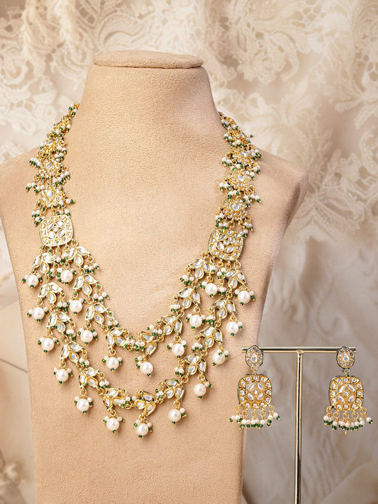 Imperial Glow Kundan Necklace Set フリーサイズ