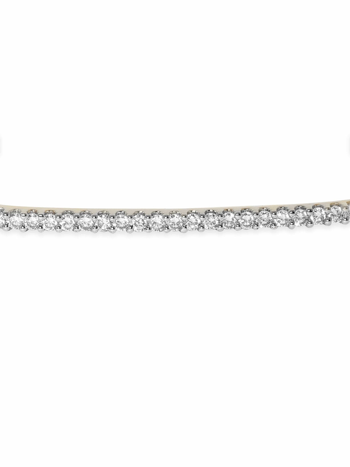 Rubans 22K Gold plated Zirconia studded dainty Classy Bracelet Gold