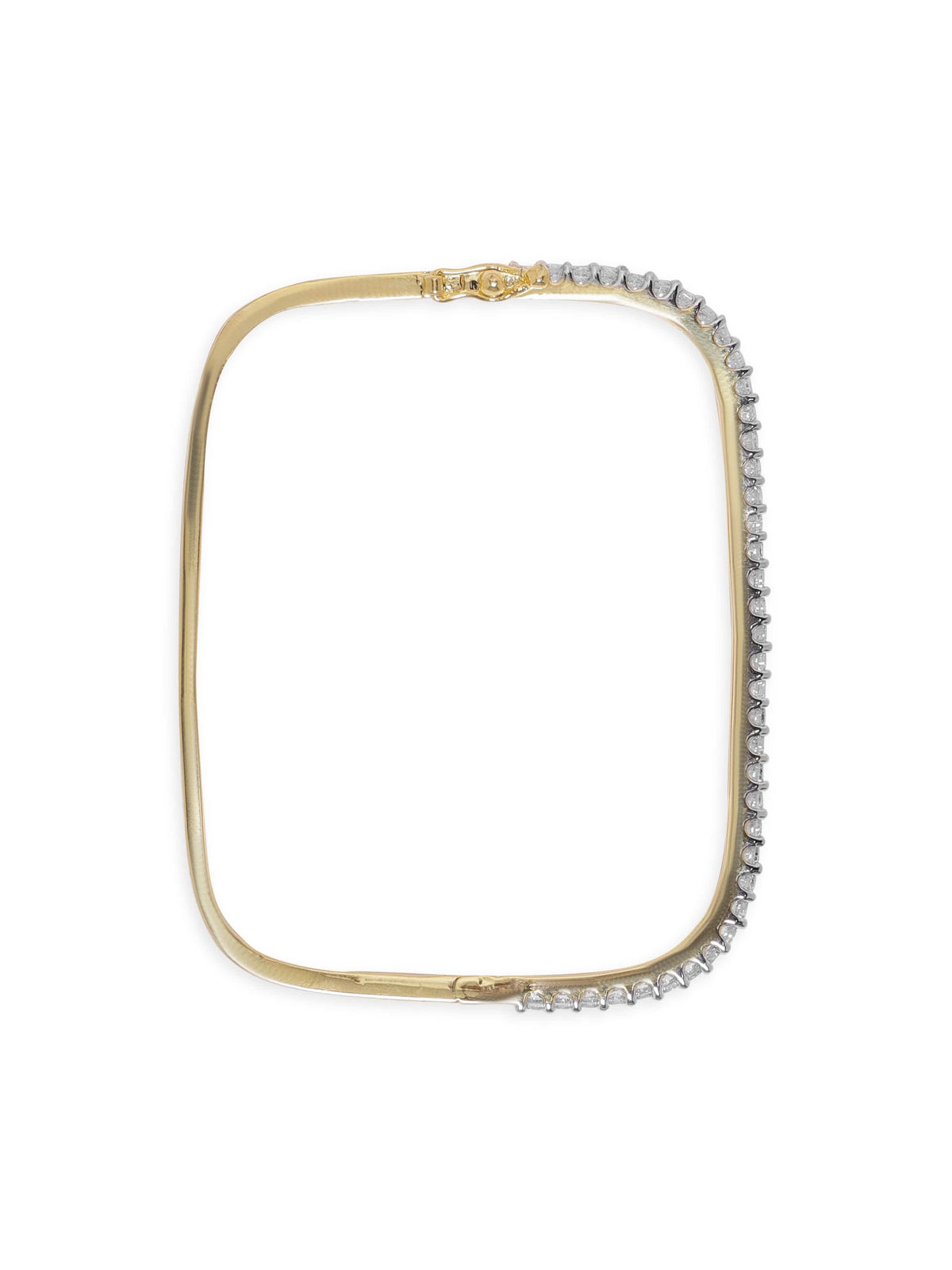 Rubans 22K Gold plated Zirconia studded dainty Classy Bracelet Gold