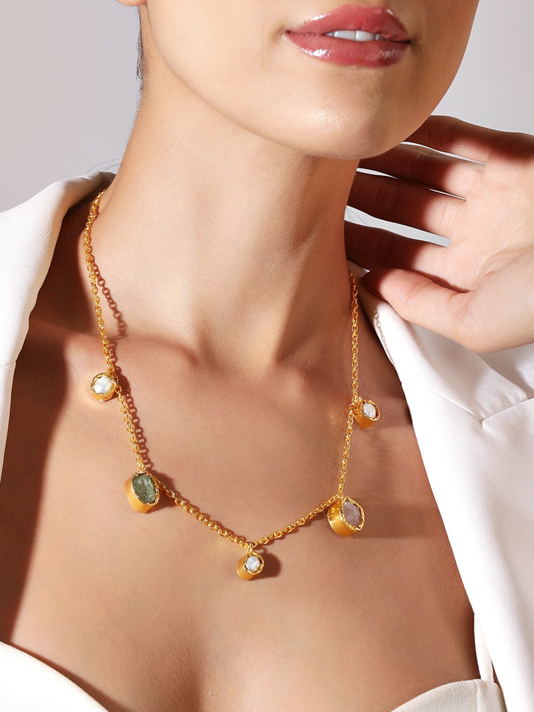 Minty & Pastel s Necklace Chain Gold