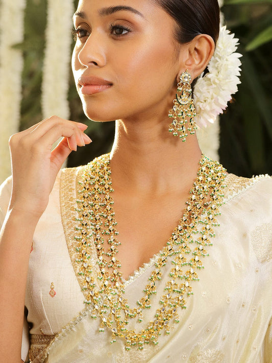 Golden Garden Luxe Necklace Set Green