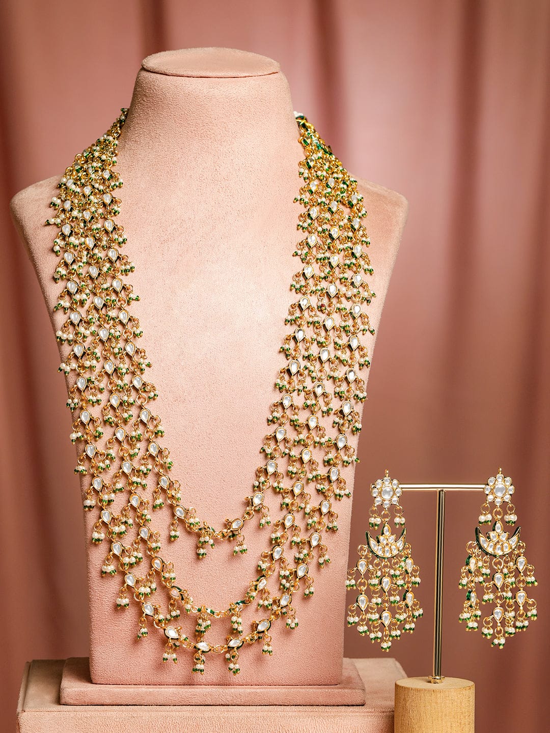 Golden Garden Luxe Necklace Set Green
