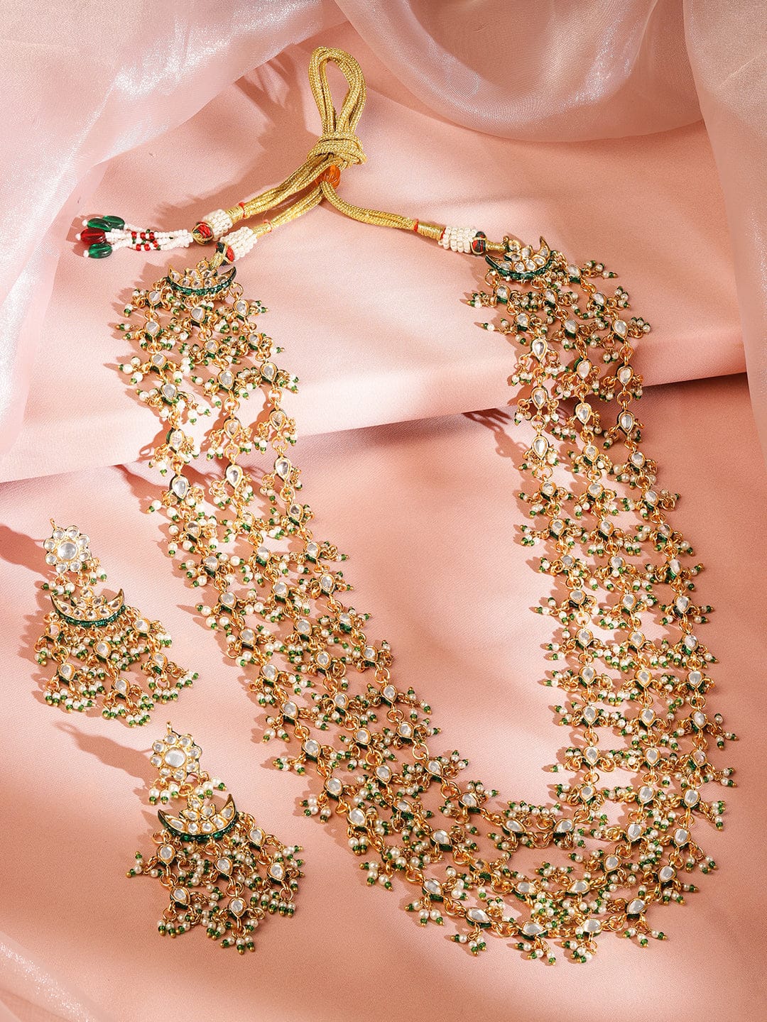 Golden Garden Luxe Necklace Set Green
