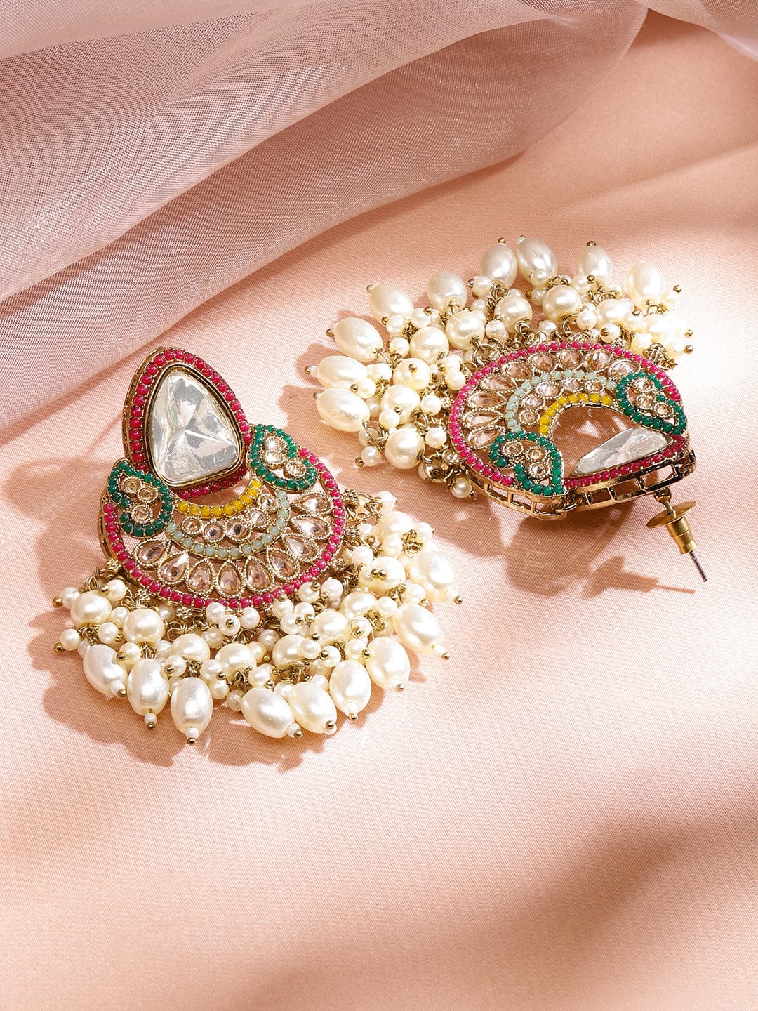 Colours in Harmony Kundan Necklace Set Multicolor