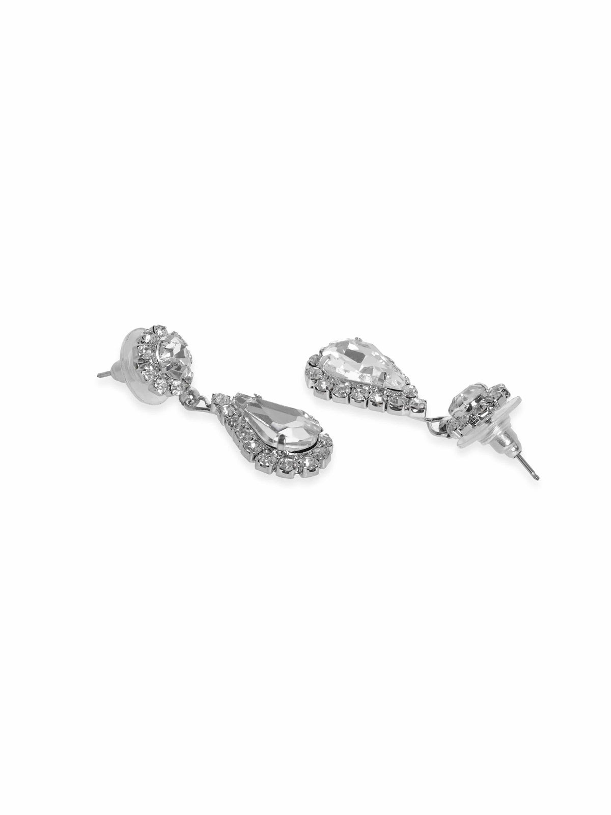 【Rubans】 Necklace Set in American Diamond Zirconia｜シルバートーン セレスティアル AD ジルコニア ネックレスセット