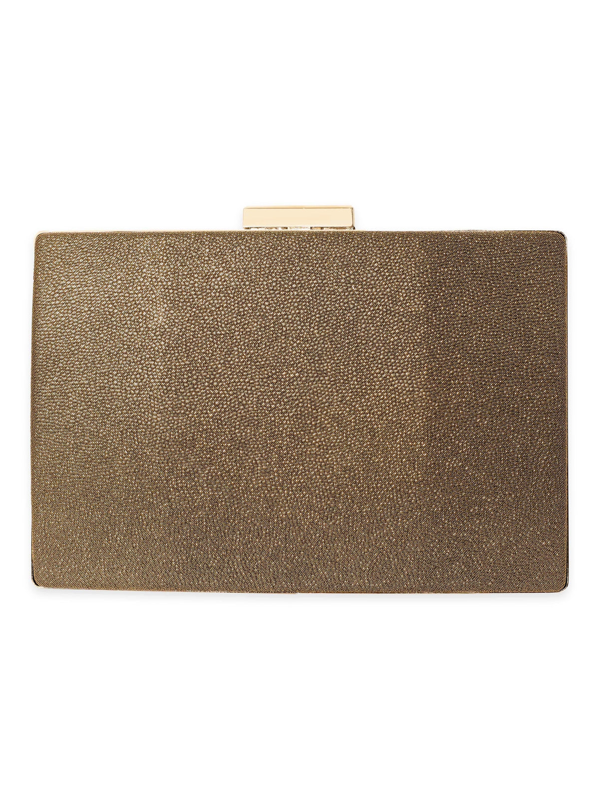 Rubans Gilded Glamour Handcrafted Shimmery Clutch Bag Brown