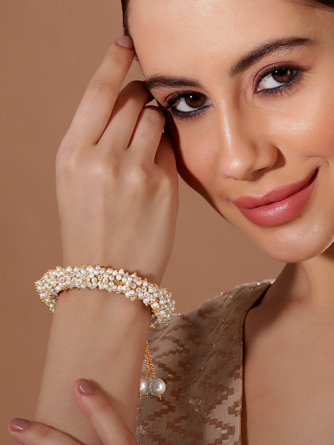 Celestial Pearl Bracelet Collection Gold