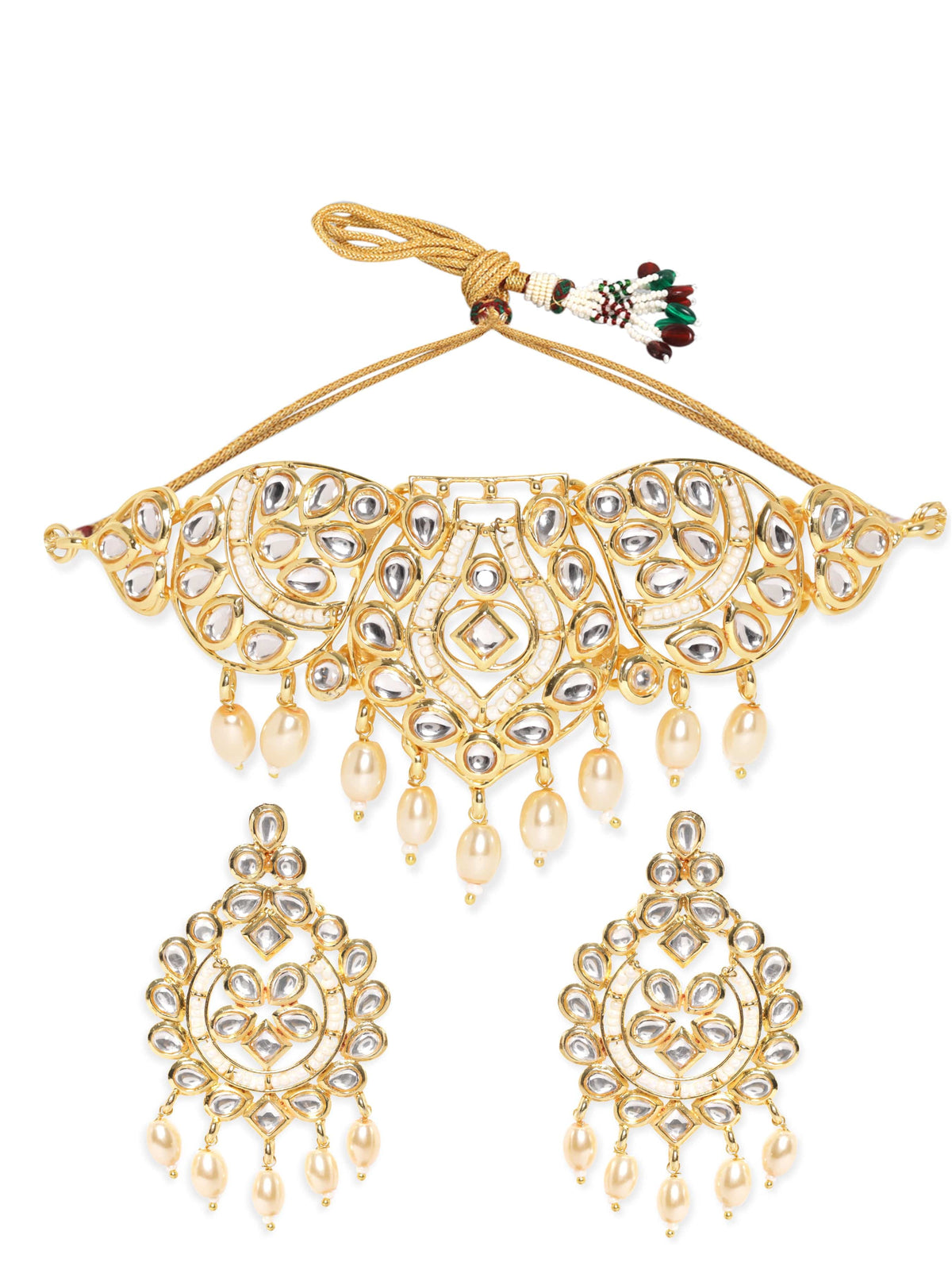 Rani’s Reflection in Ivory Light Necklace Set White