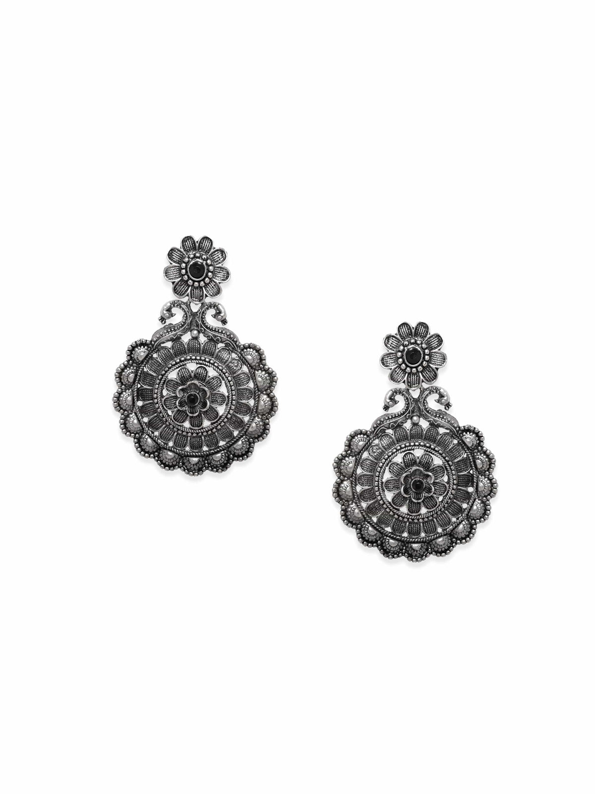 【Rubans】 Oxidised Chandelier Earrings｜オキシダイズド シャンデリア イヤリング