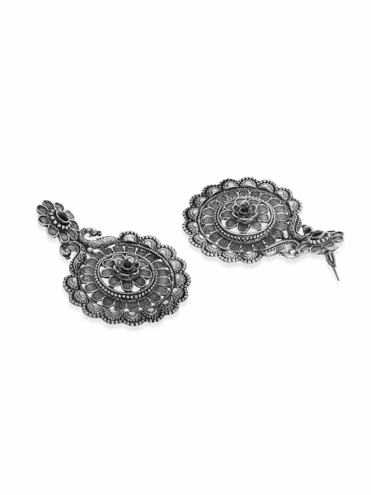 【Rubans】 Oxidised Chandelier Earrings｜オキシダイズド シャンデリア イヤリング