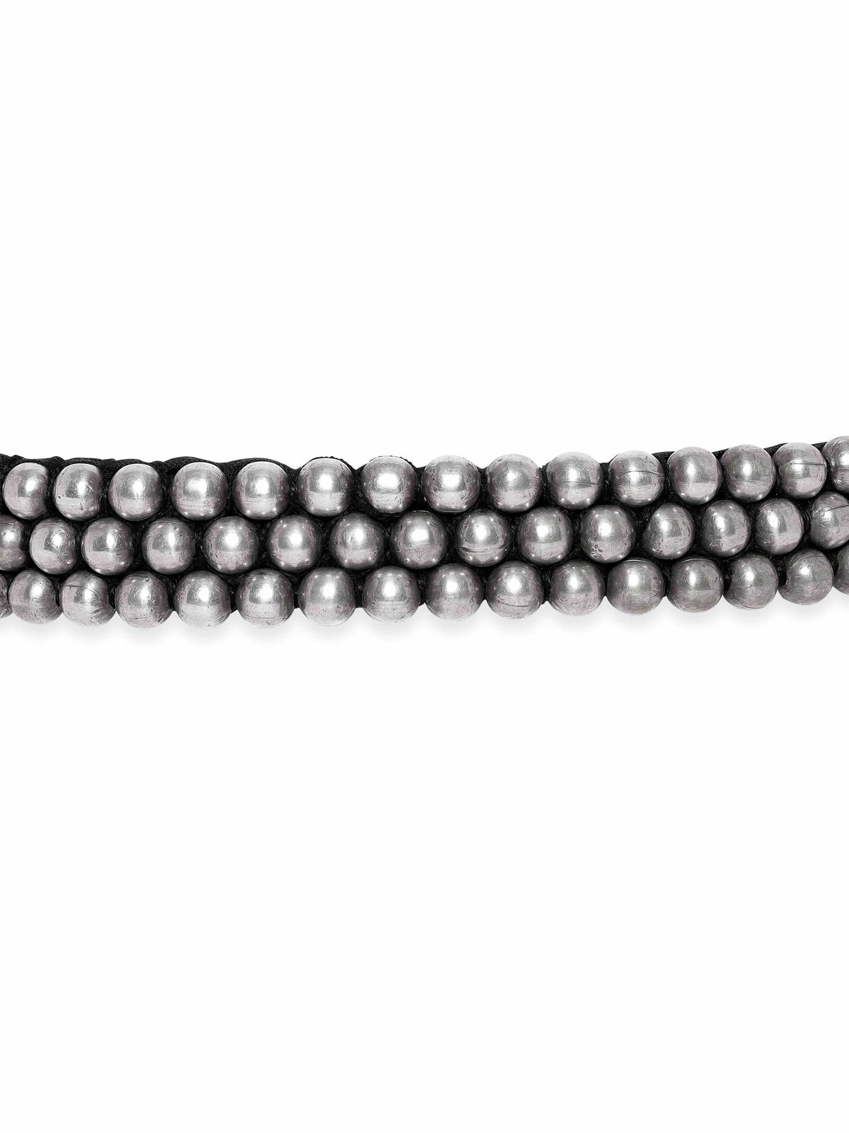 Rustic Oxidized Choker Necklace Silver