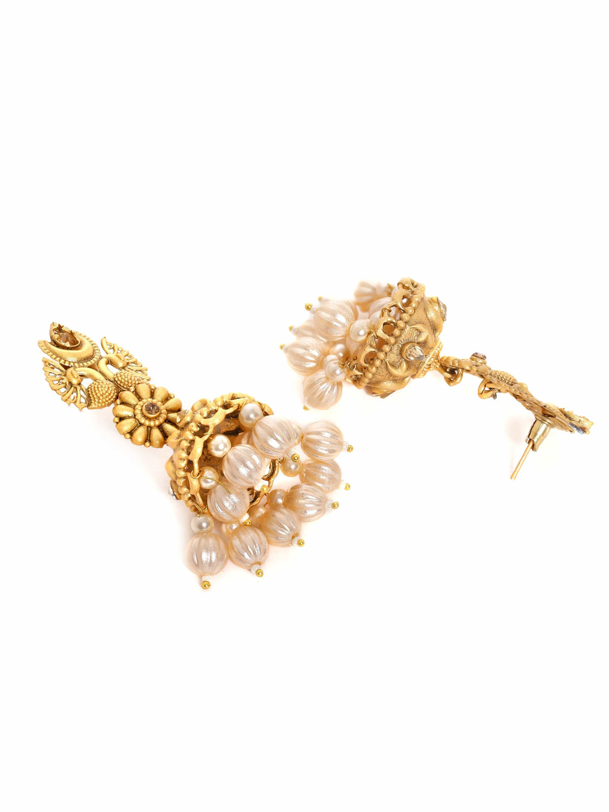 Heritage Mayura Jhumka Gold