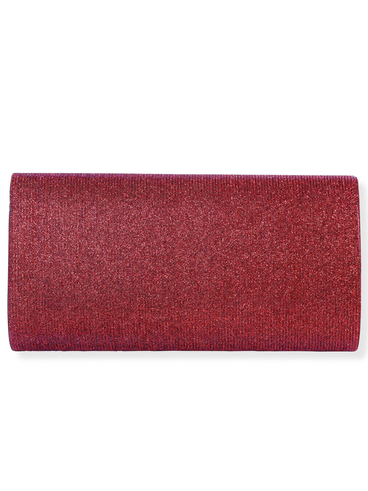 Rubans Radiant Bloom Magenta Textured Shimmery Clutch Bag Magenta