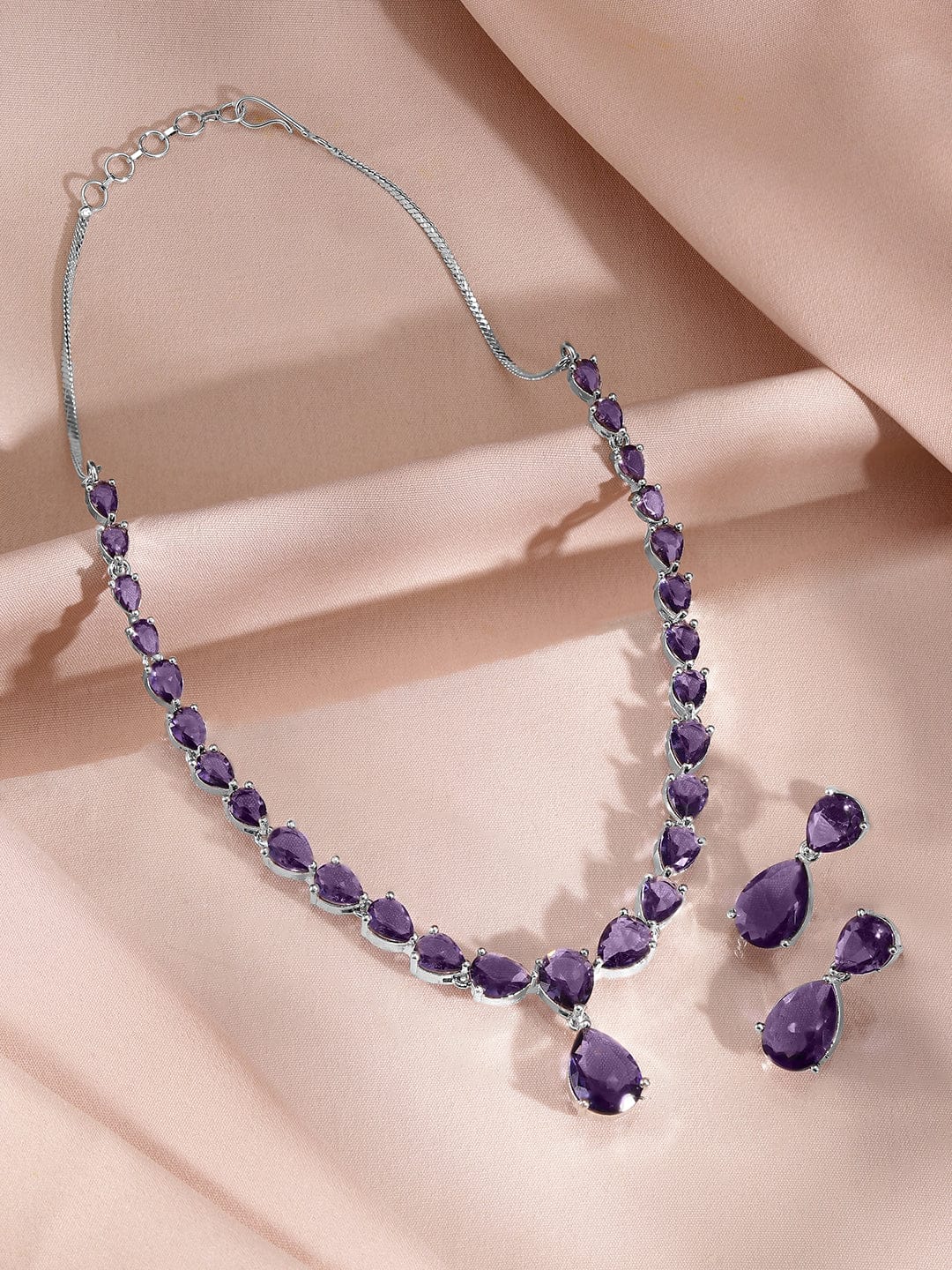 Miraculous Blue Necklace Set Purple