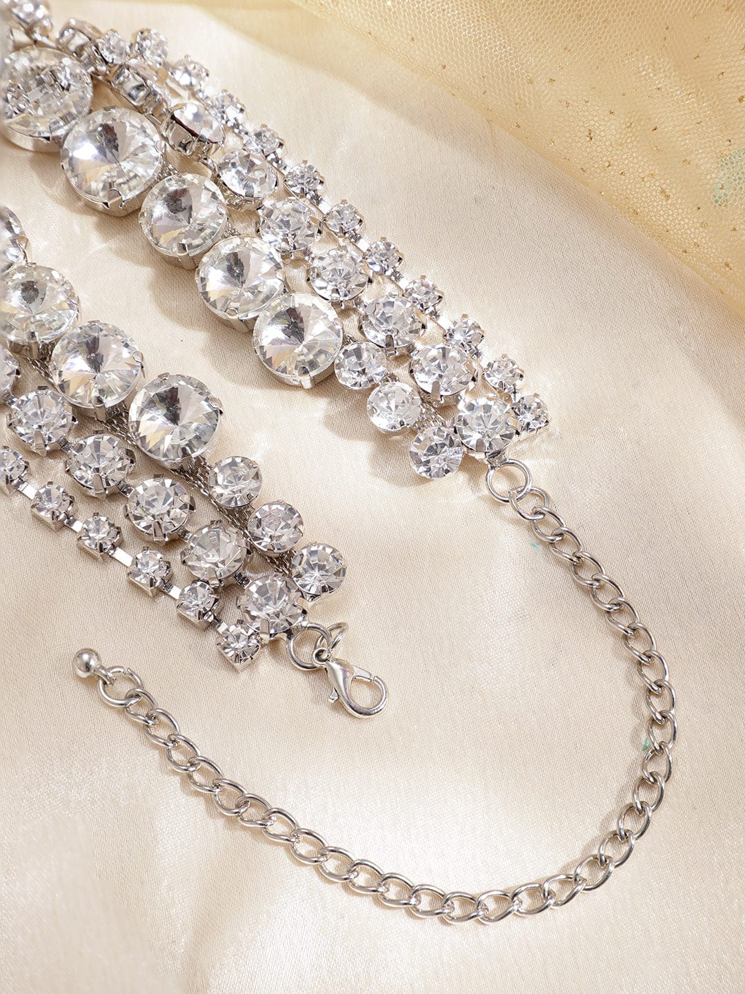 Multi Layer Statement Choker Rhodium