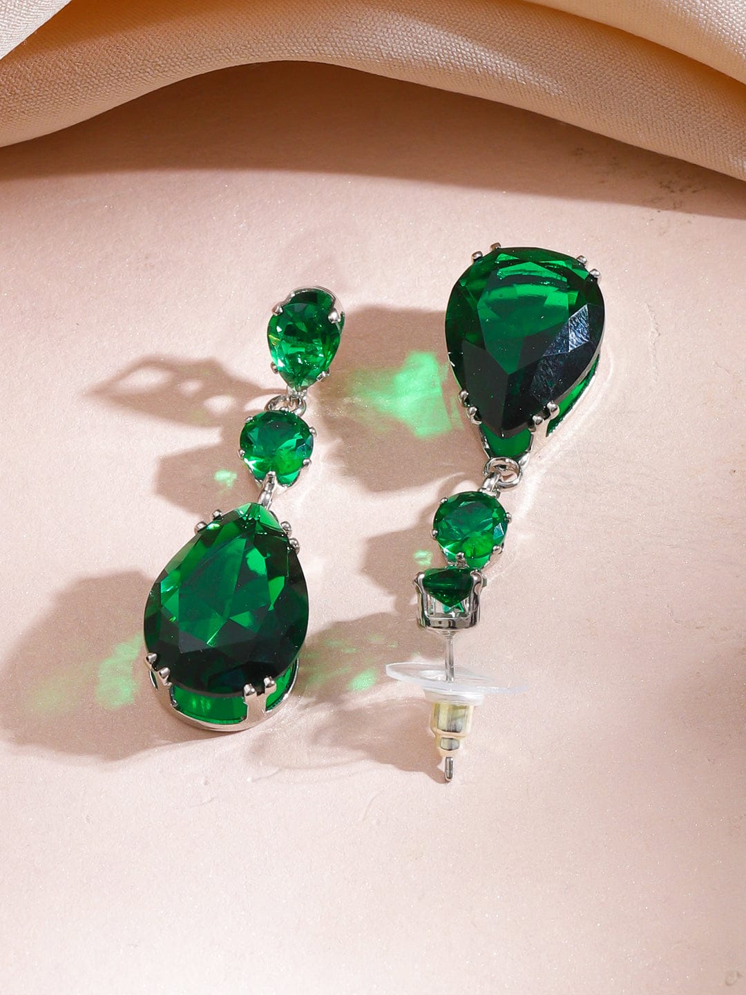Emerald Drops Necklace Set フリーサイズ