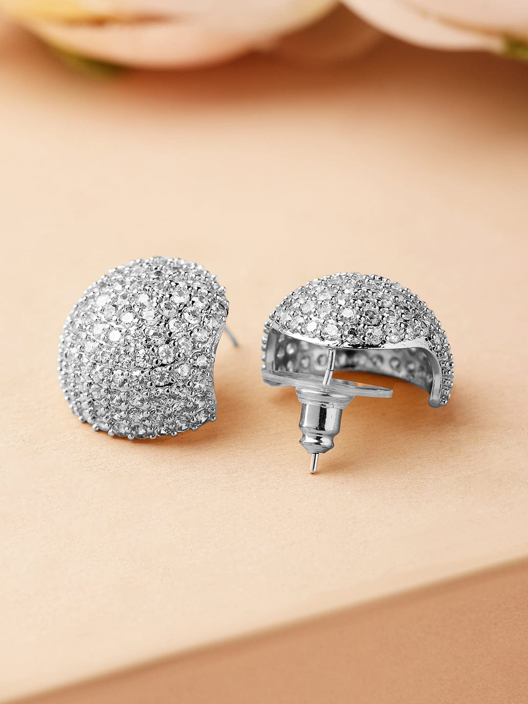 Glimmer Beneath the Dome Studs Silver